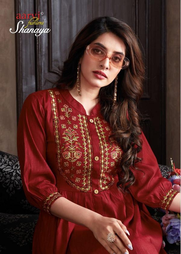 Aarvi Fashion Shanaya Vol-6 Rayon Exclusive Designer Kurti Collection